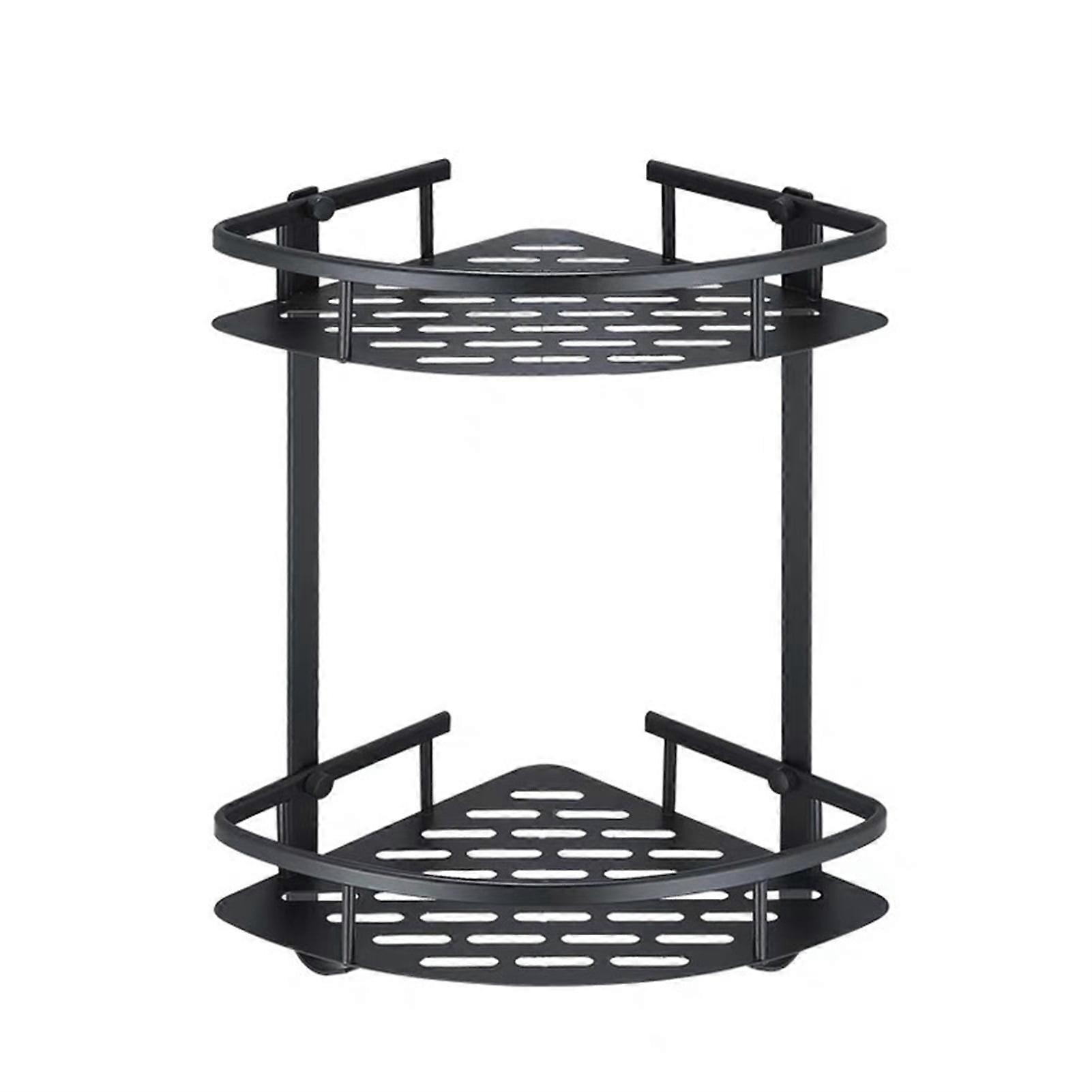 Space-Saving Wall-Mounted Shower Shelf: No-Perforation Aluminum Caddy