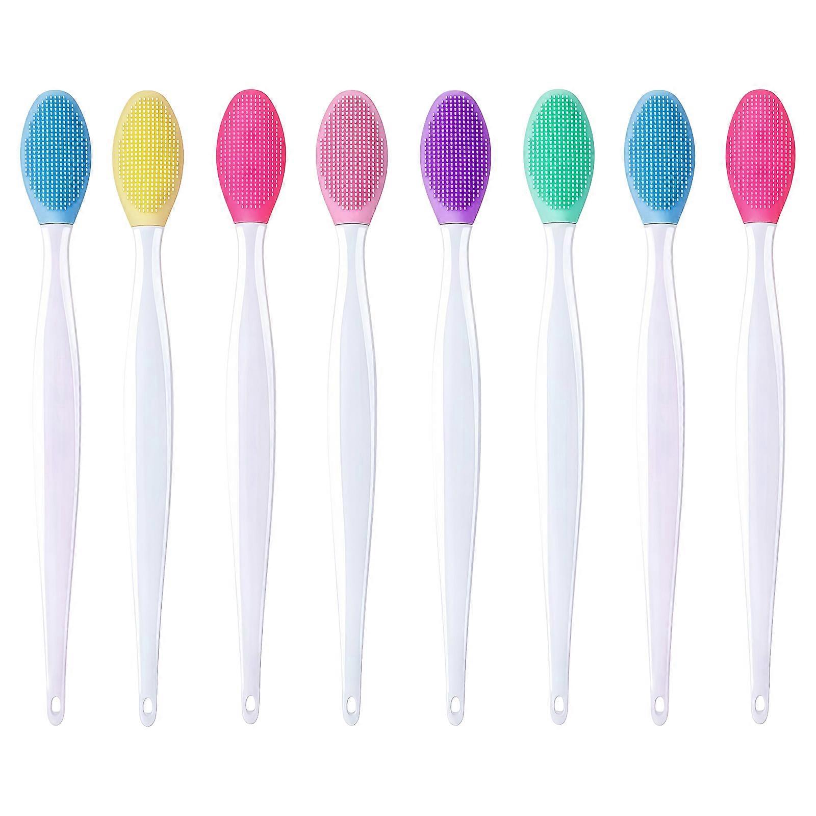 Silicone Face Scrubber with Soft Bristles and Massage Head Double Function For Skin Cleansing Routine Multicolor