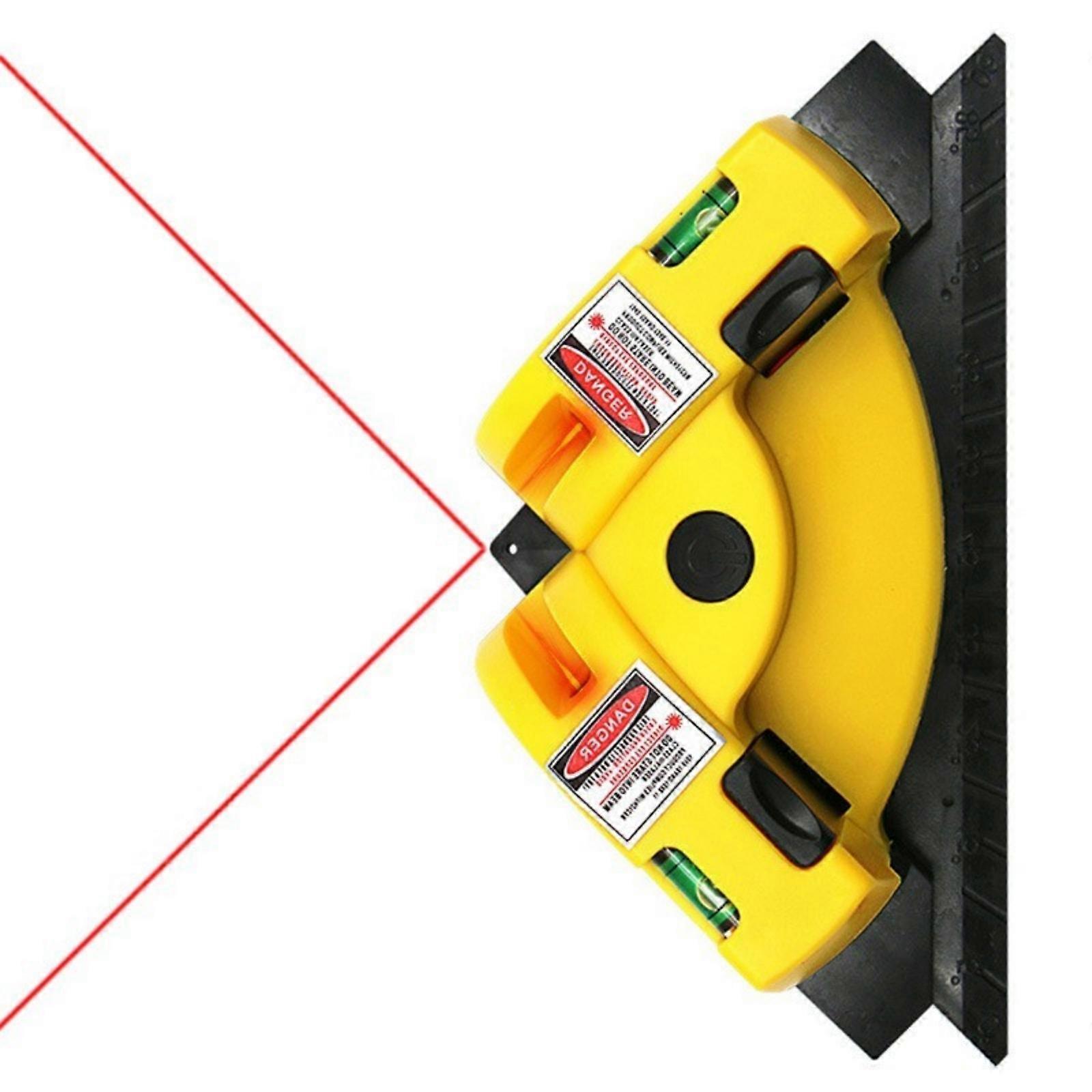 Double Axises Lasers Leveling Instrument With Automatic Calibration Suitable For Precise Wall Floor Angles Measurement  Yellow