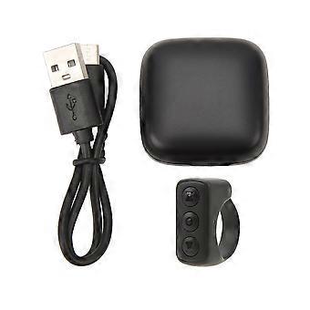 Bluetooth Remote Control Page Turner APP Remote Scrolling Ring Clicker for Cell Phone Black