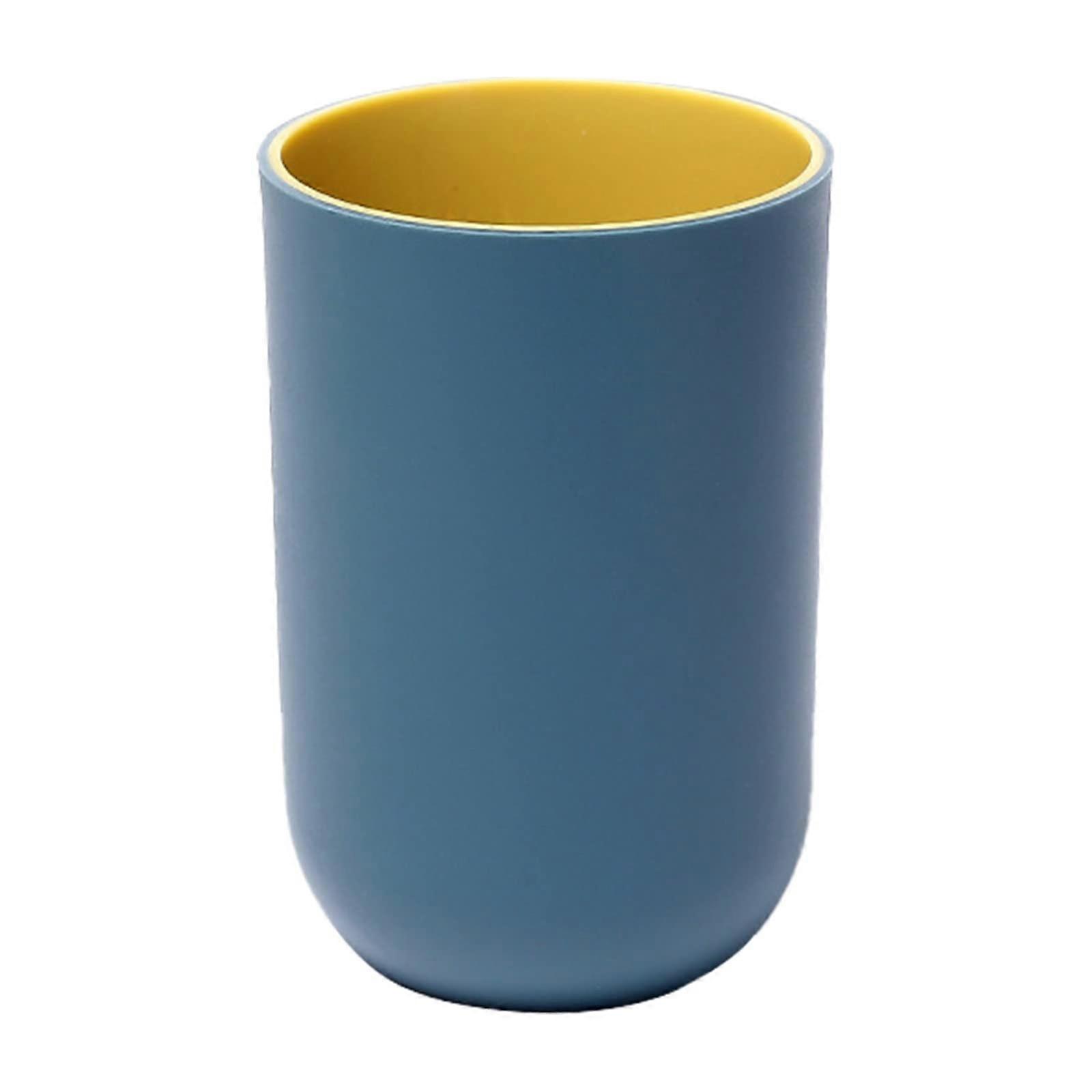 Reusable Drinking Cup for Adults, Plastic Toothbrush Cup, Bathroom Cup, Dark Blue, One Size