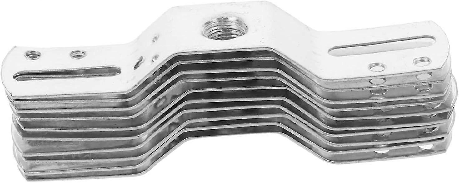 Set of 10 Universal Mounting Brackets for Light Fixtures, Galvanized Iron Ceiling Plate, Sturdy Hanging Bracket, Quick Installation, Lighting Accessor