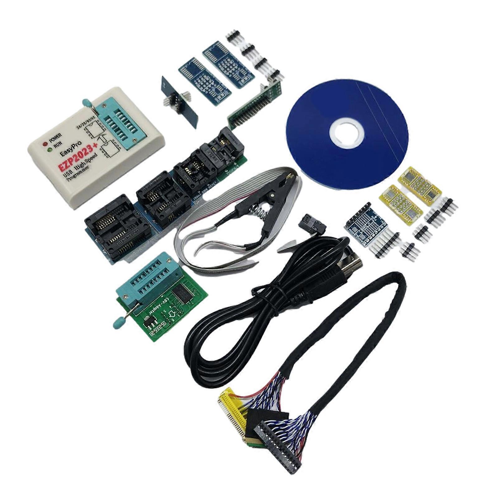 EZP2023 SPI FLASH Programmer USB2.0 EEPROM Burning Module Featuring Automatic Chip Voltages Selection Multicolor