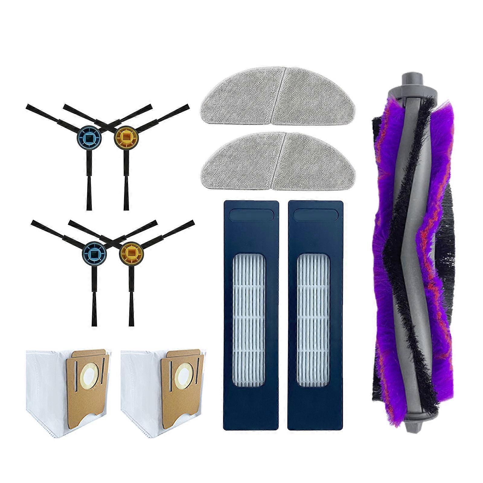 Replacement Accessories for S8/S8+ Robot Vacuum Cleaner Main Brush Side Brushes Mopping Pads Fiters Dust Bag Spare Part Multicolor