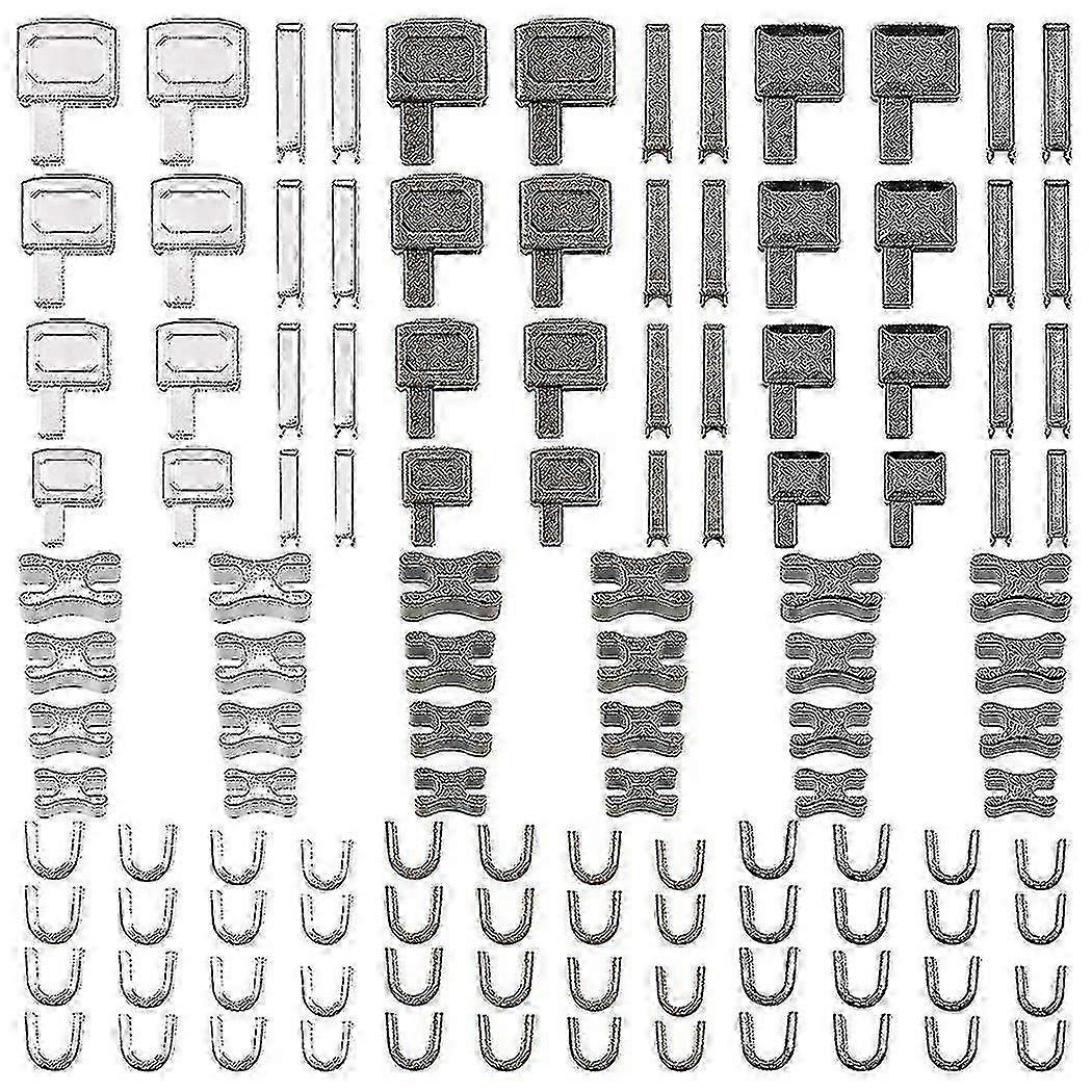 120 Pieces Metal Zipper Head Slider,4 Sizes Zipper Bottom Sliders Retainer Insertion Pin,zipper Sto