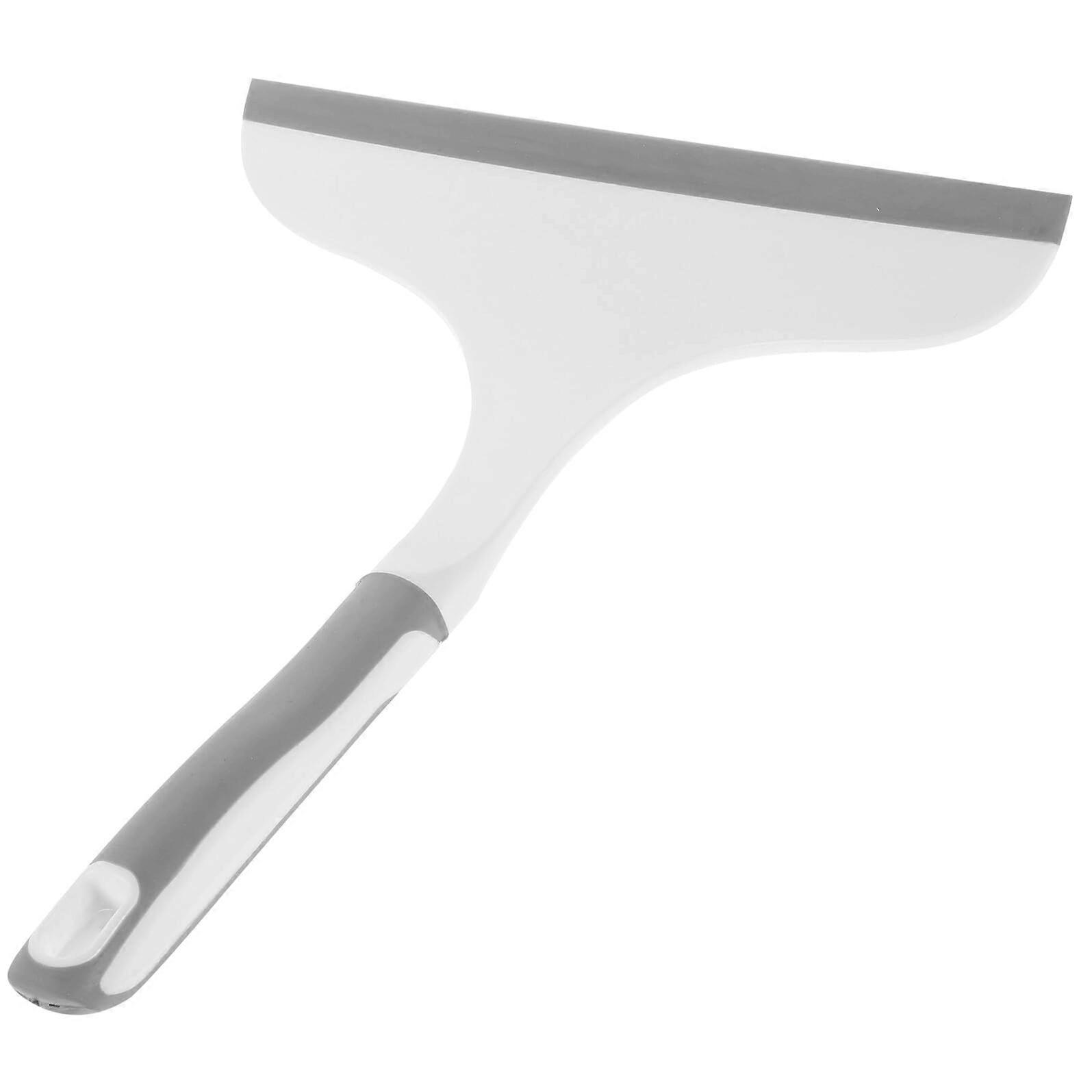 Glass Squeegee with Short Handle for Shower Doors, Car Windshields, Mirrors and Windows Cleaning