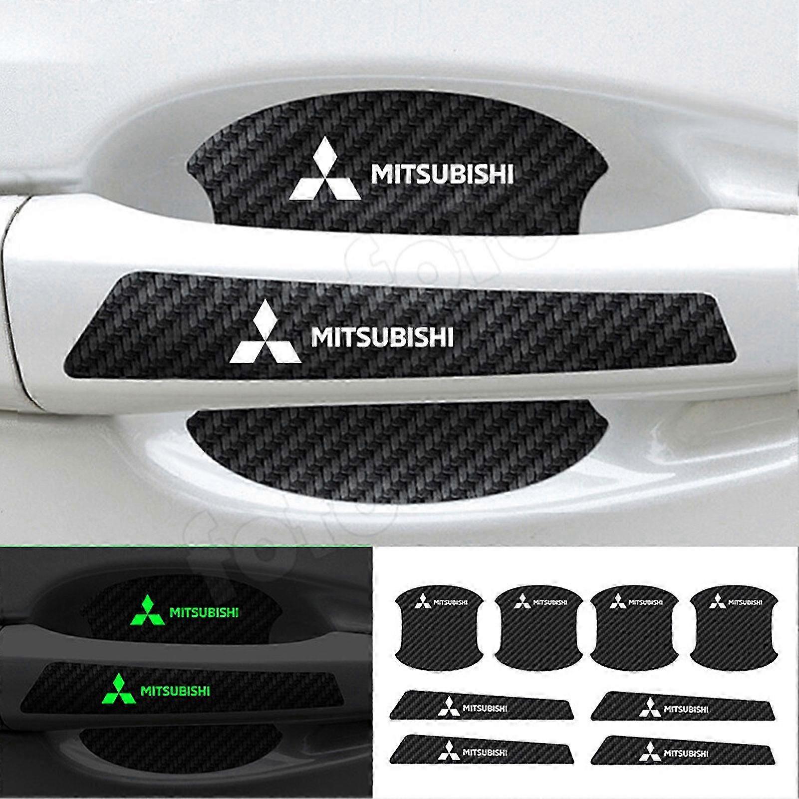 8 قطع ملصق مقبض باب السيارة و صائق مضادة للخدش ملصقات عالمية لملحقات السيارات الخارجية