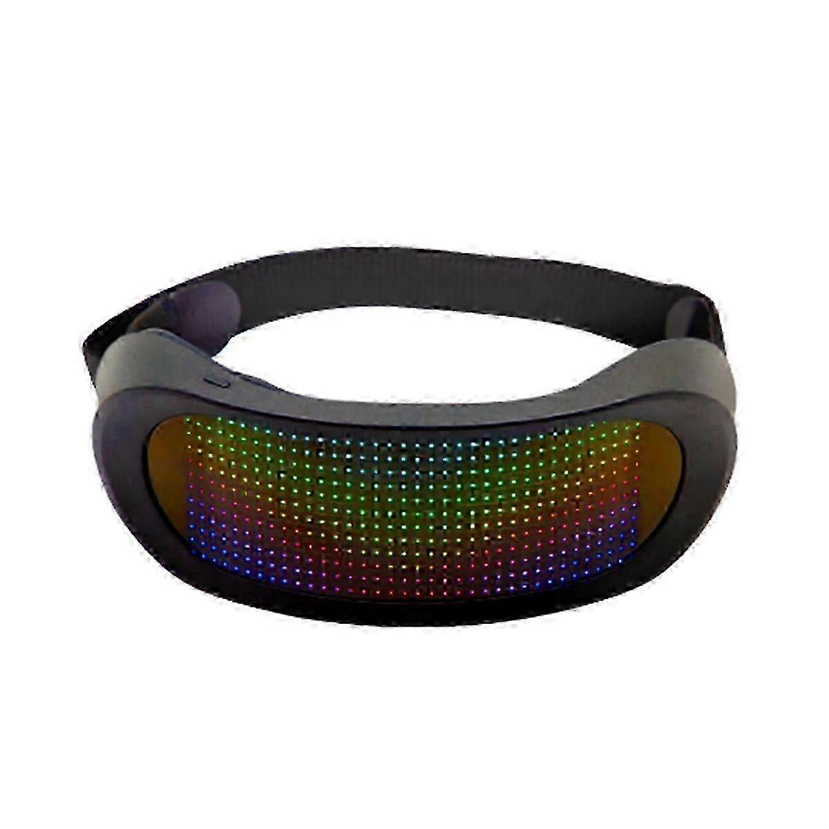 Luminous Led Mask Bluetooth Glasses Electronic Shining Visor for Party Bar Easter Gift Celebration
