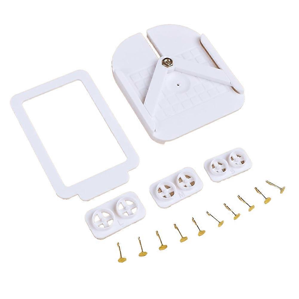 Earring Post Embedder Tool, Polymer Clay Stud Earring Kit with 10PCS Earring Posts and Backs,for Jewelry Making Supplies