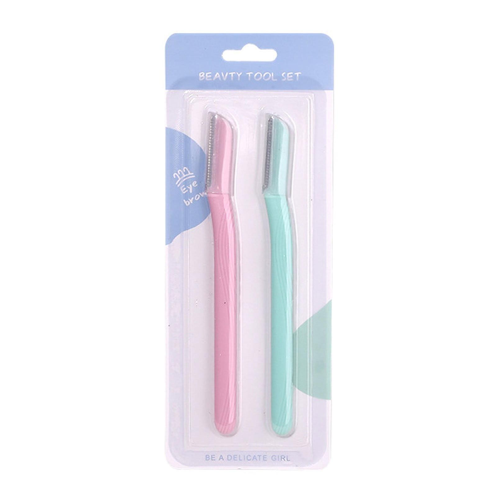 Begine Clearance Eyebrow Trimmer Set (Random Color),2*Eyebrow Razor