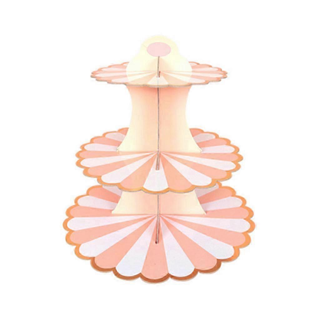 Cupcake Serving Stand for Family Gatherings and School Events Rose Red