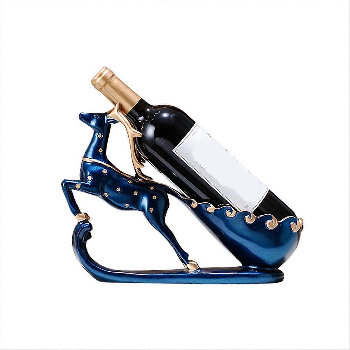 Wine Rack Retro Reindeer Red Wine Rack Display Storage Organizer