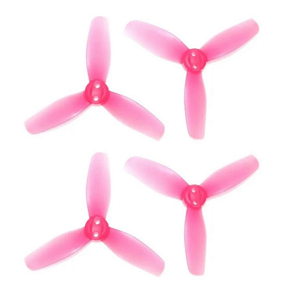 2Pairs T3X3.2X3 3-  Propeller 3inch 2CW+2CCW PC Propeller for AVATA2 FPV Drone Accessories Pink