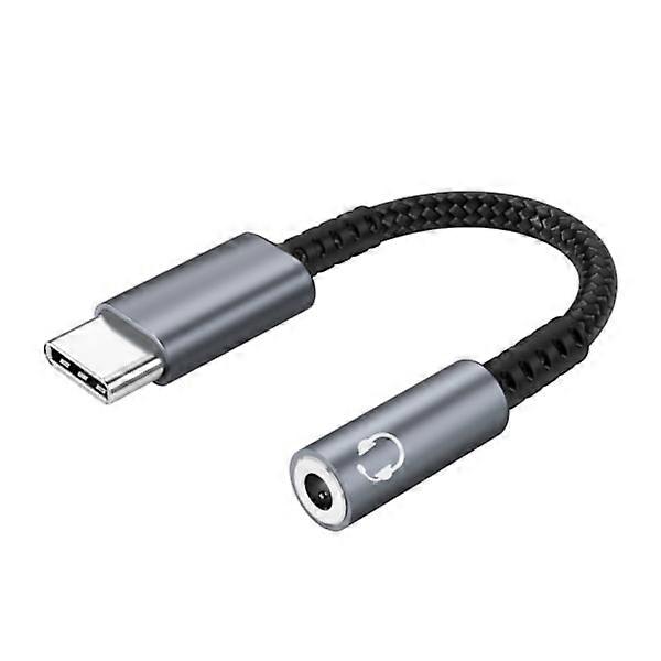 INF USB-C to 3.5mm headphone adapter Grey