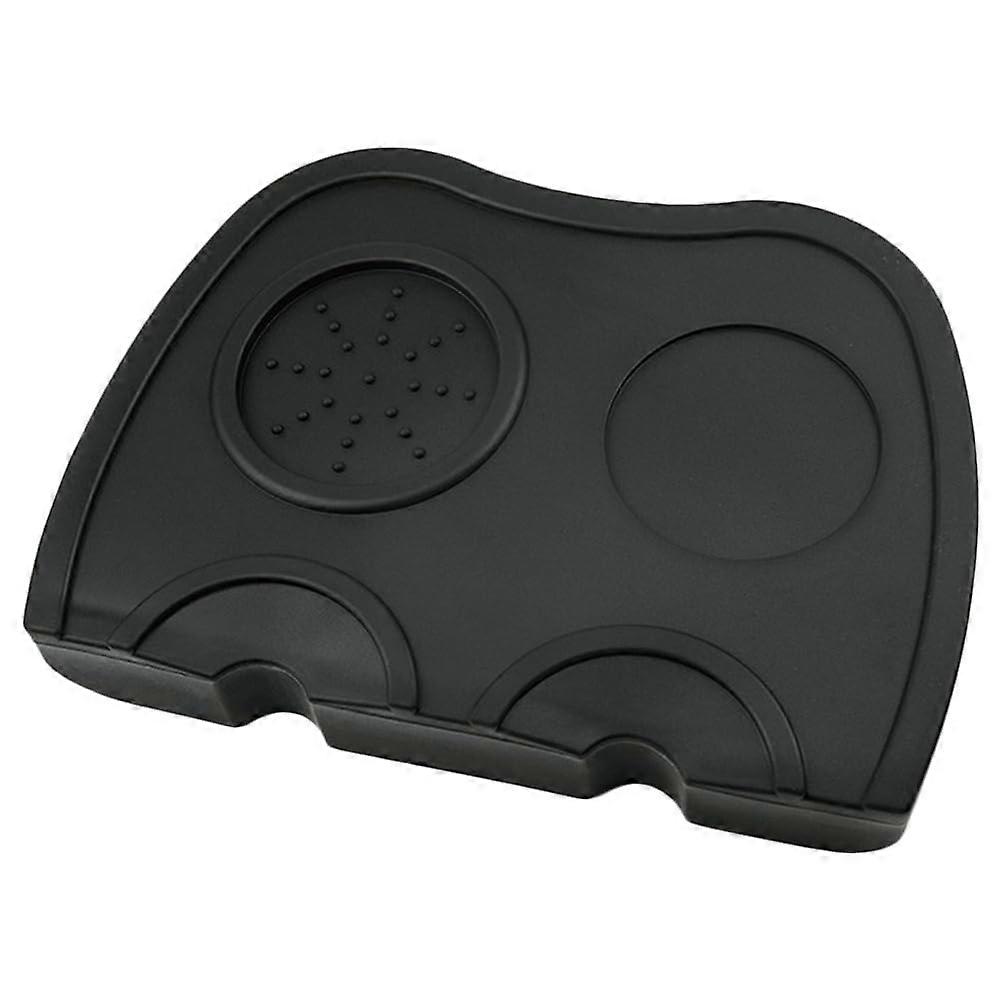 Coffee Tamping Mat  Black Silicone NonSlip Tamper Pad with Precision Control for Home and Café