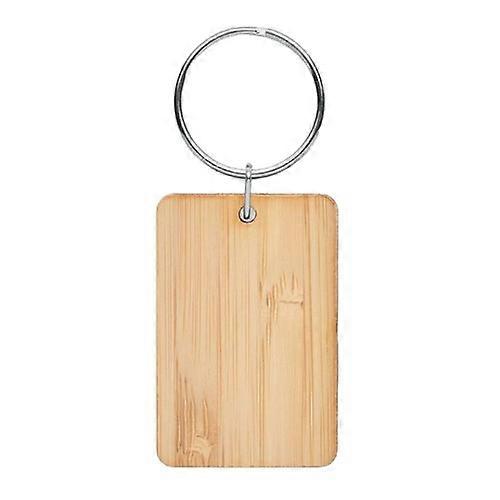 MidOcean Angleboo Rectangular Bamboo Keyring