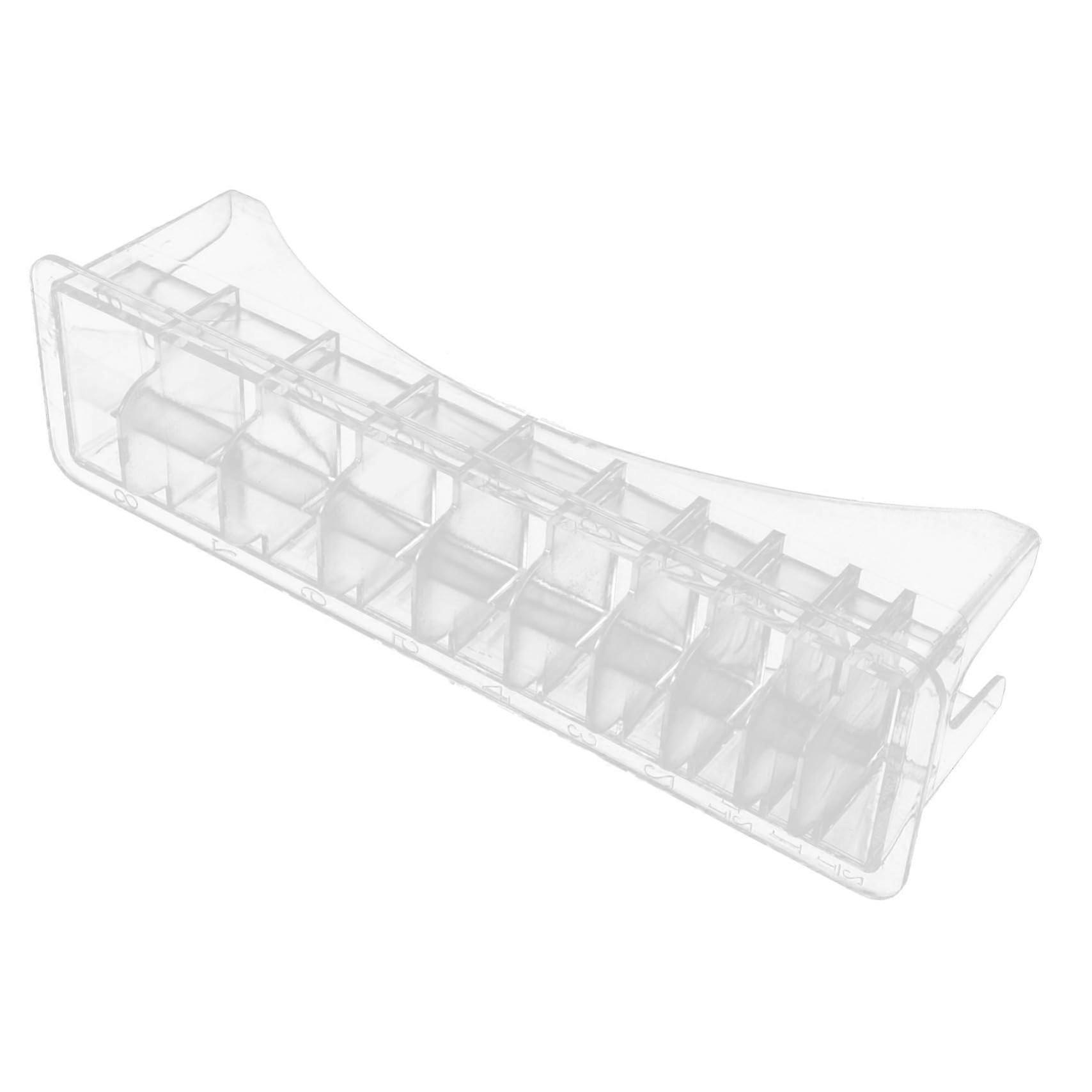 Clipper Guard Holder Storage Case for Barbers, Durable Plastic Guide Comb Organizer Tray