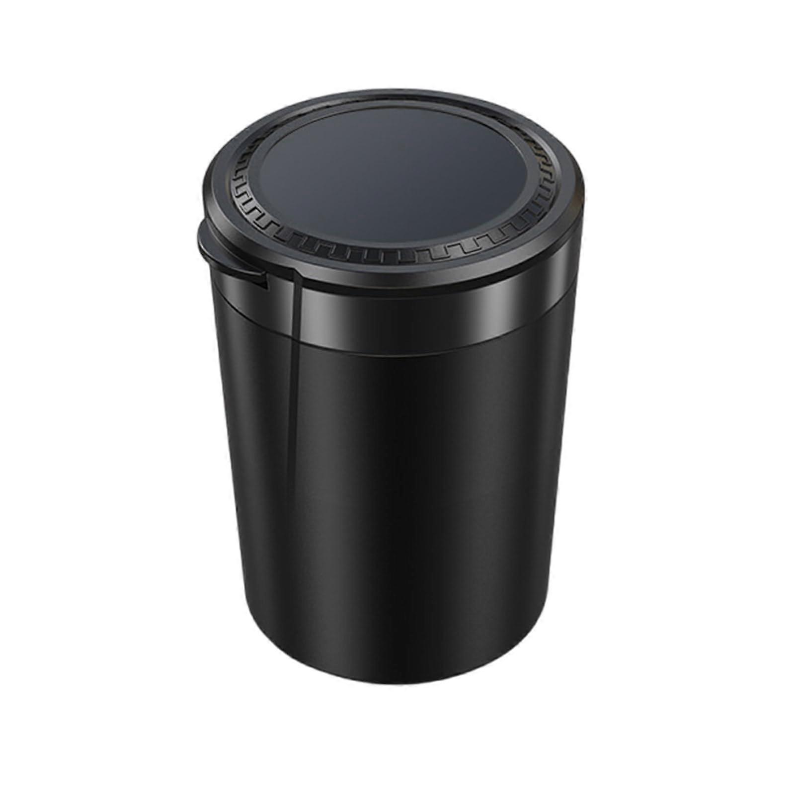 Smokeless Car Ashtray with LED Light Lid, Quick Cigarette Extinguish, Detachable Design