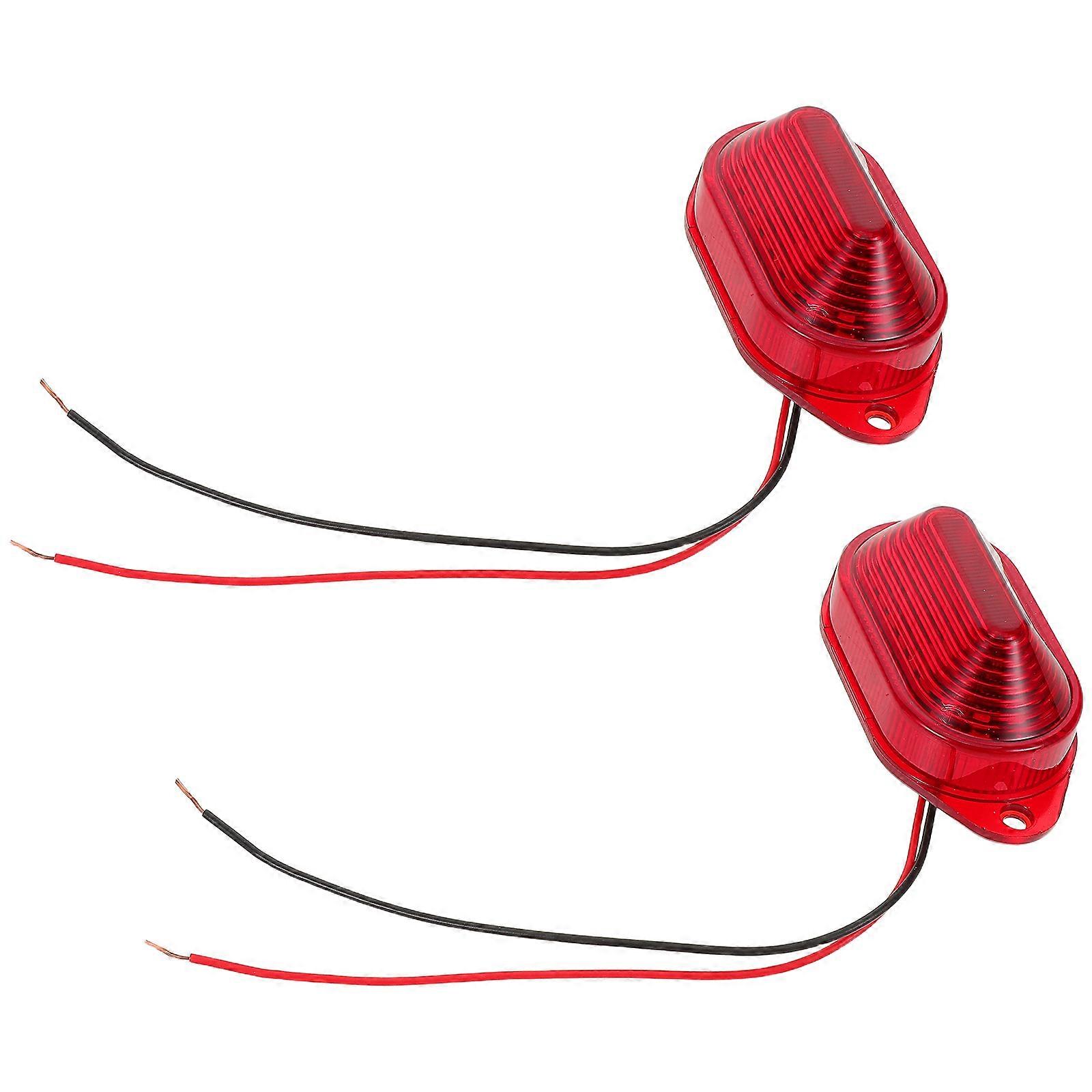 Car Emergency Lights Strobe Warning Lamps for Vehicle 2Pcs Red