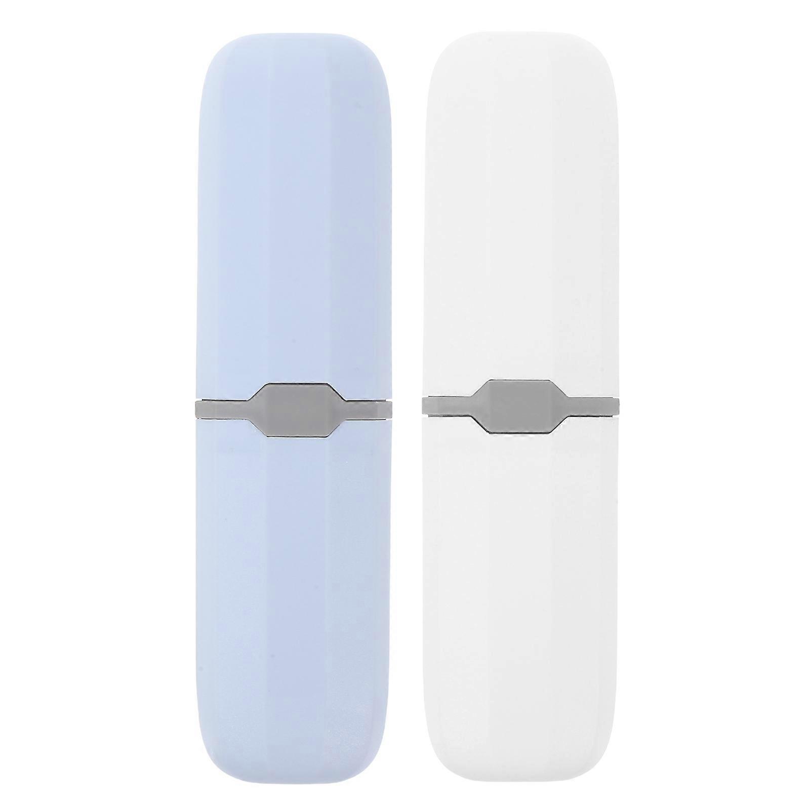 Assorted Color Toothbrush Case for Storage Use with 2Pcs Portable Container