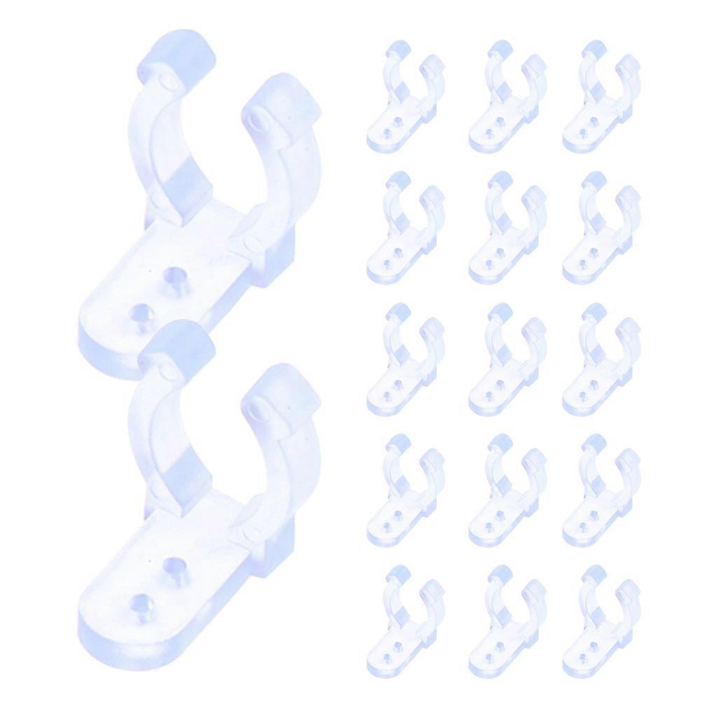 Light Strip Buckles Transparent Pc for Stabilizing 80Pcs Clip Holders