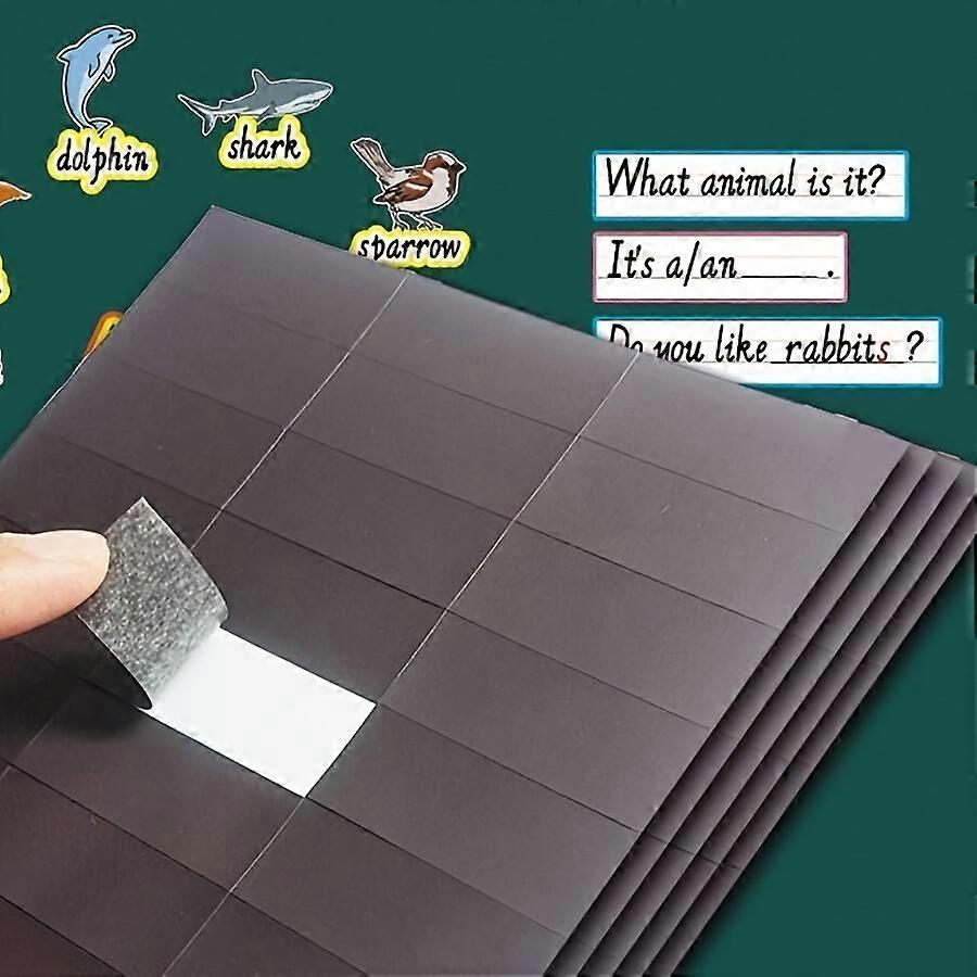 90pcs/Set, Adhesive Backed Magnetic Sheet Multifunctional Multi-Scene Magnetic Stickers