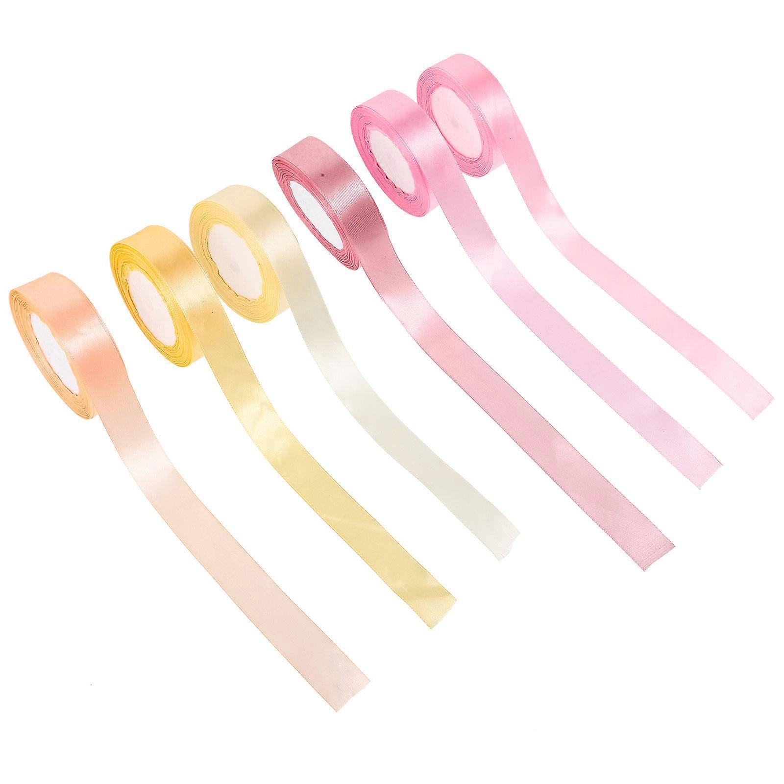 Assorted Color Solid Color Wedding Ribbon for Gift Wrapping 18 Rolls