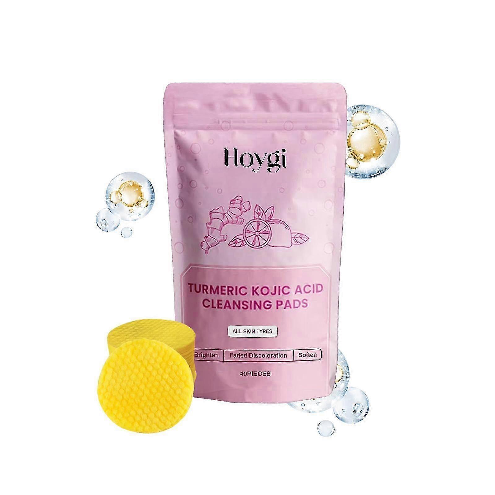 Brightening Turmeric Acid Cleansing Pads  Hydrating, Pore-Refining, 40 Count