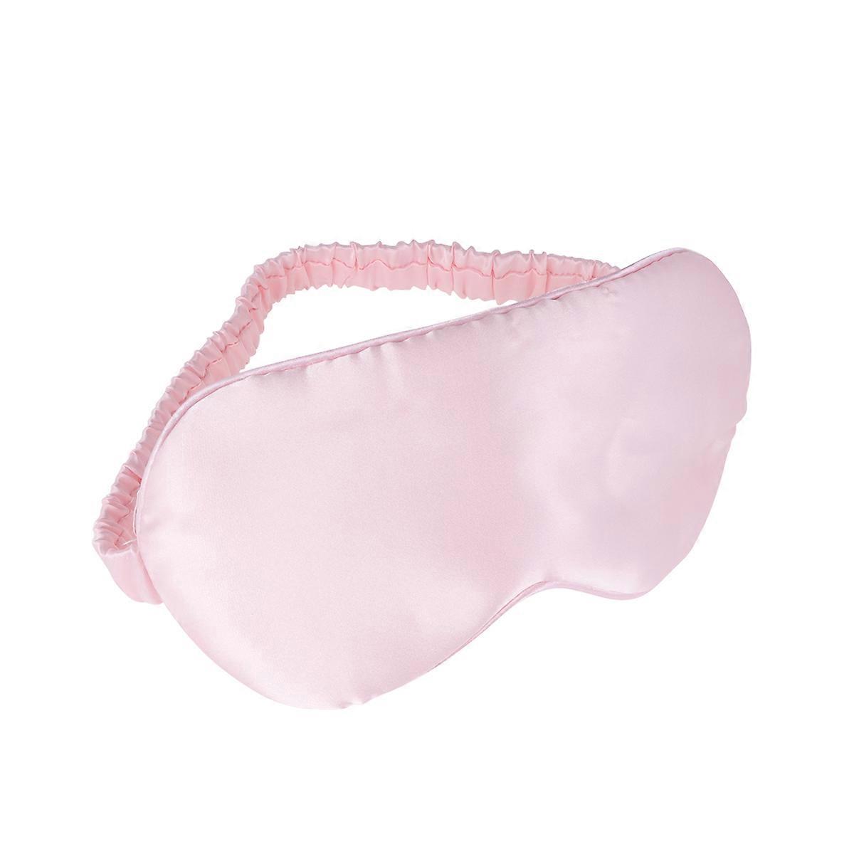 Sleeping Eye Patch Silk Blindfold for Shading 3Pcs Pink Adjustable Band