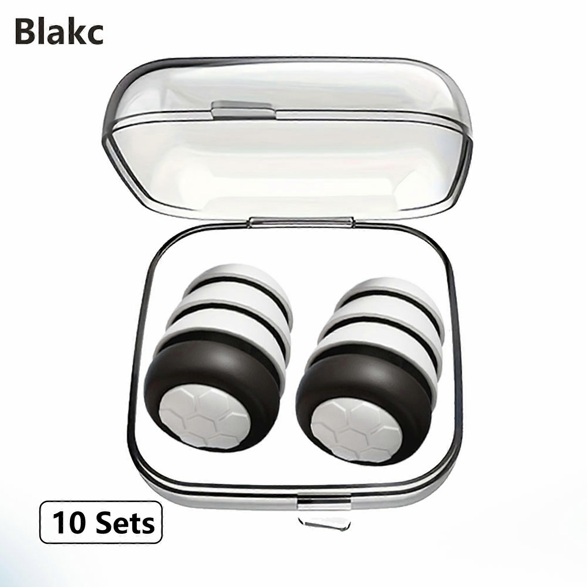 HUAK 1 Pair 3-Layer Silicone Earplugs �C Noise Cancelling & Recomable, for Swim & Sleep, Multiple Colors Available