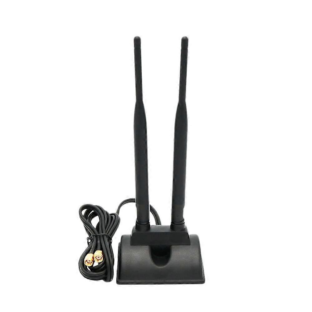 Dual Band RPSMA WiFi Antenna 6dBi  Gain with Magnetic Base for M.2 NGFF Network Card