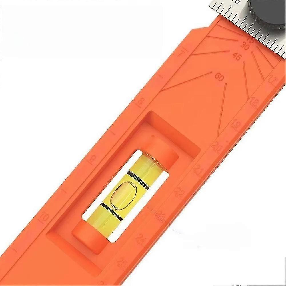 Foldable Depth Measuring Ruler Woodworking Multi-Angle Marking Ruler Adjustable Positioning Scribing Protractor Tools