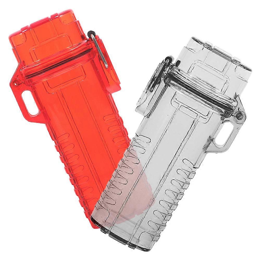 Lighter Holder Case for Protecting 2Pcs Durable Plastic Waterproof Cover