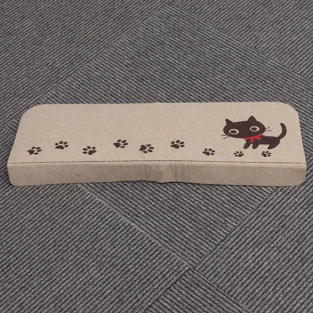 Kitten Pattern Non Slip Stair Carpet Tread for Indoor Use Beige