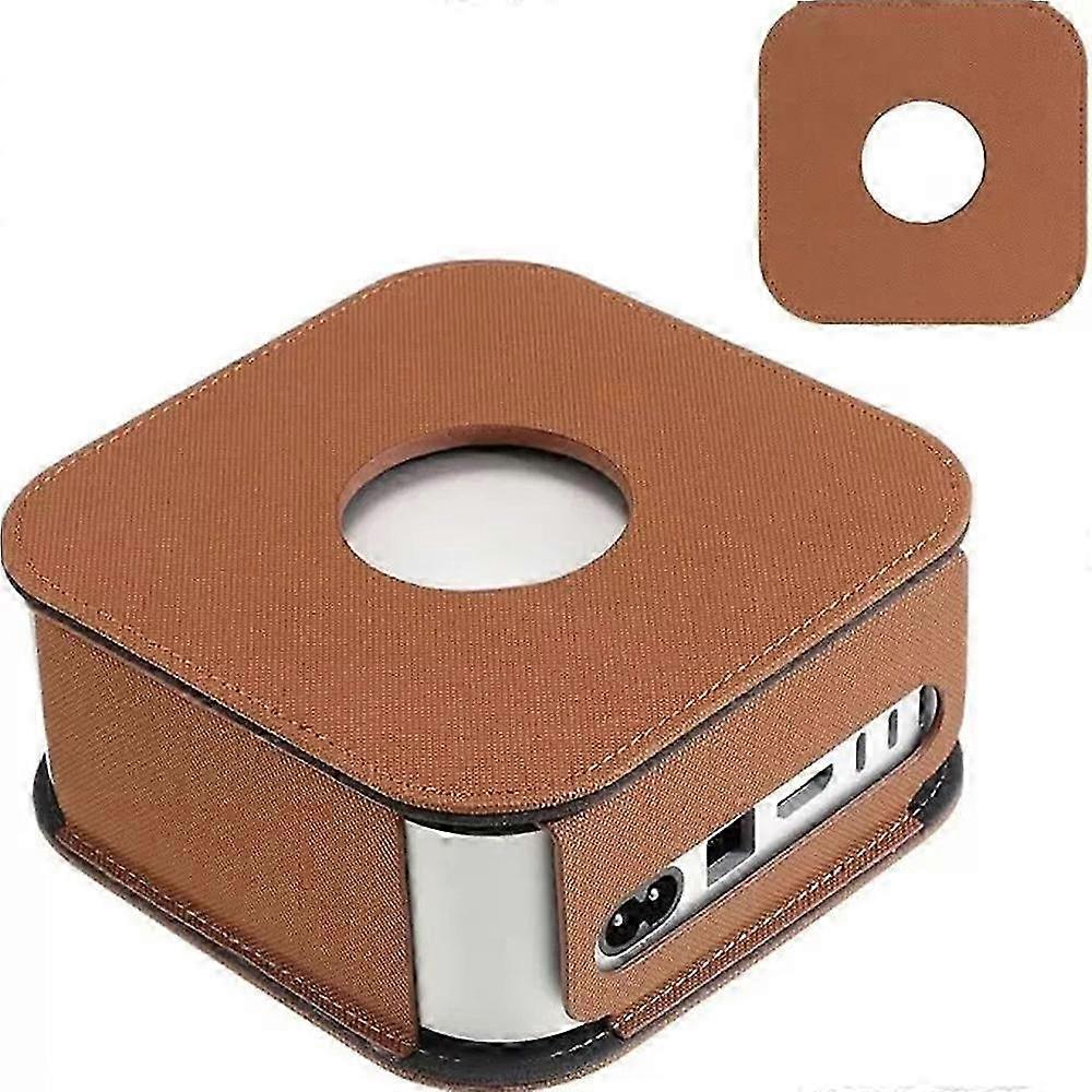 Leather Case for 2024 Mac Mini M4/M4 Pro, Protective Cover Shell Protector 2025