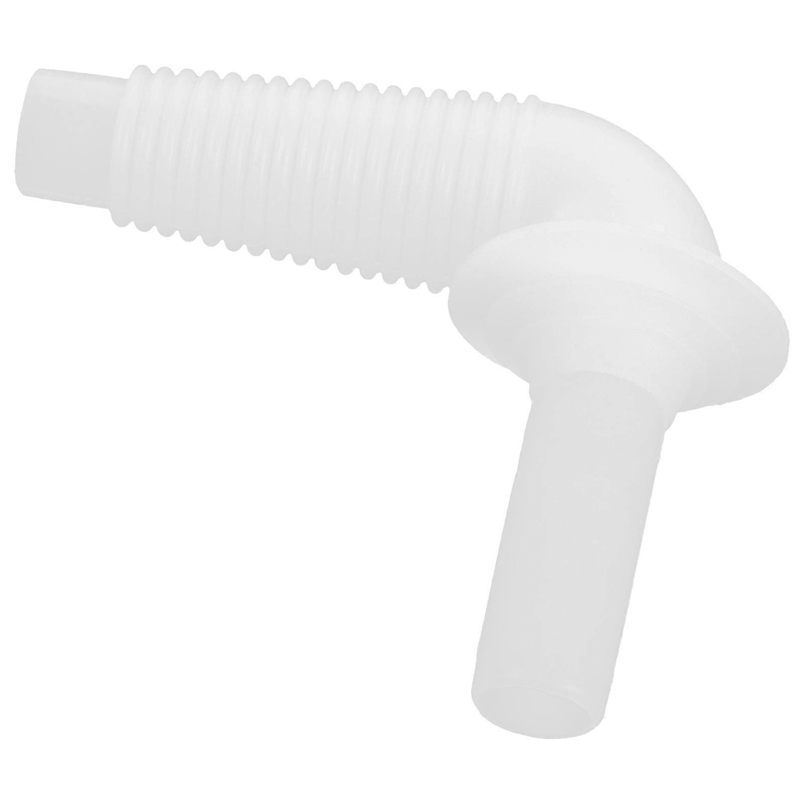 Washer Drain Pipe Connector for Sewer Hose White Silicone