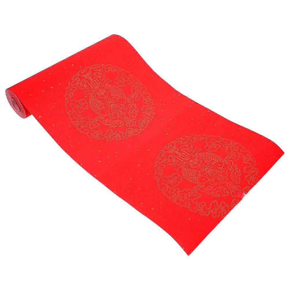 Rectangular Red Paper For Writing Gifts During Holidays Suitable For Families 3 Rolls