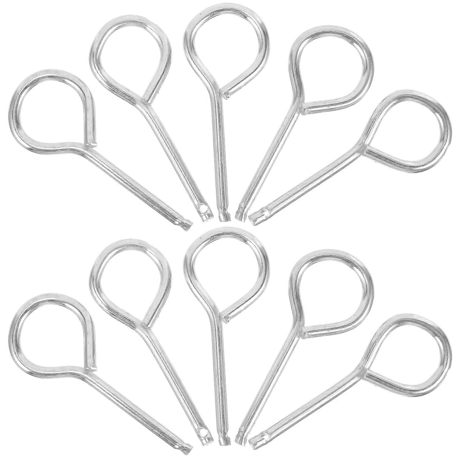 Fire Extinguisher Lock Pins for Safety 10Pcs Iron Pull Pin Replacement