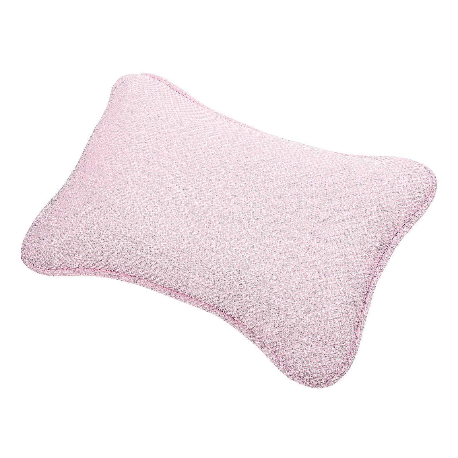Bath Pillow with Strong Suction Cups, Ergonomic Neck and Back Support, QuickDrying Mesh Headrest