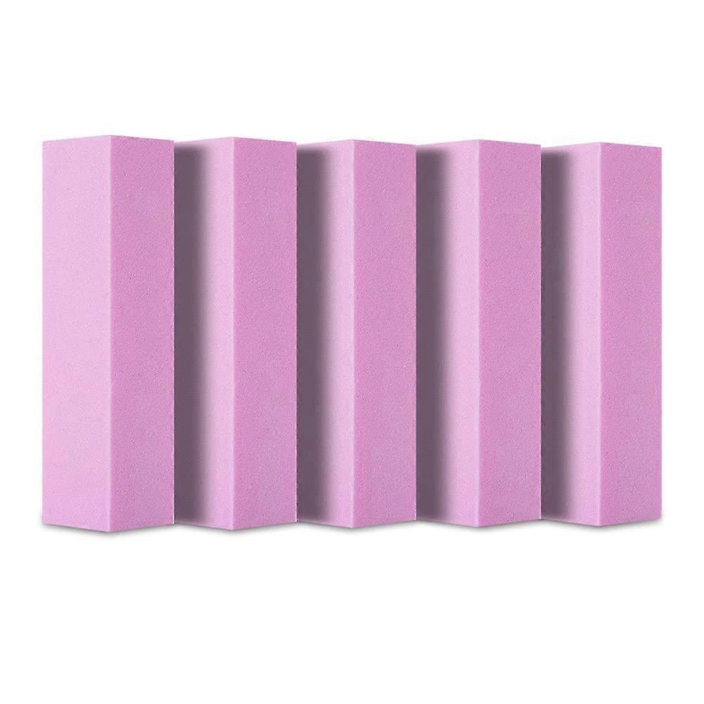 5pcs Pink Nail Buffer Block and File Set for Smooth Finish and Professional Manicure Prep
