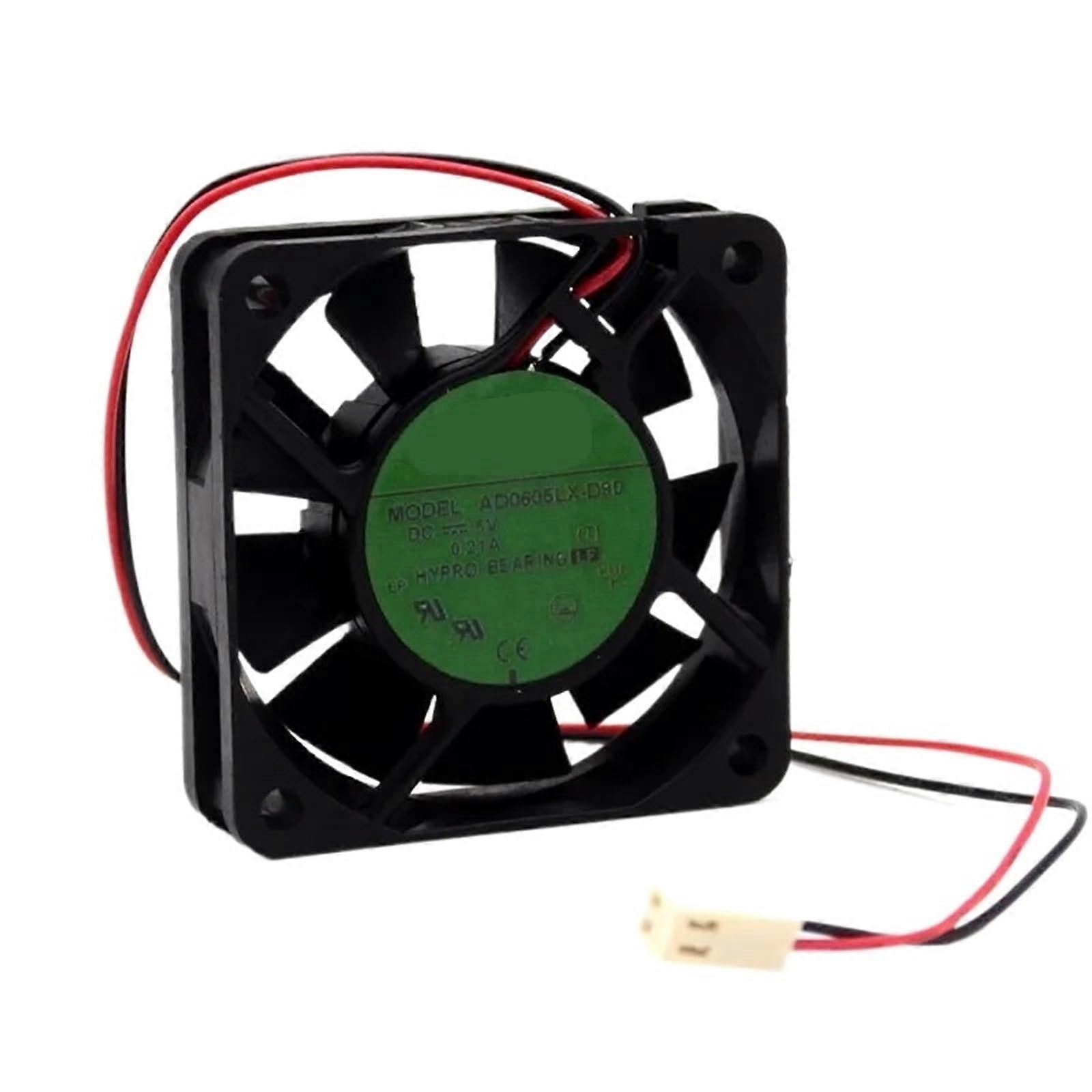 60mm 5V Server Cooling Fan with 2Wire 2Pin Connector, Speed Low Noise Square Design