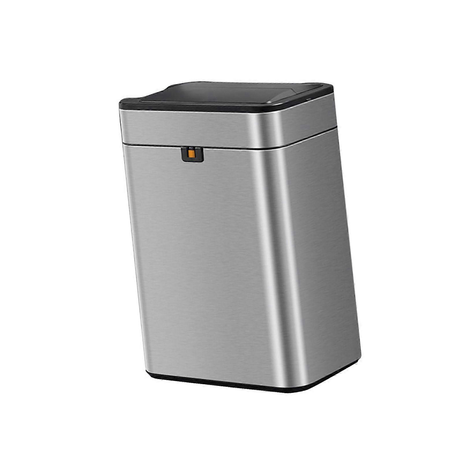 Stainless Steel Sensor Trash Can 15L Touchless Automatic Kitchen Bin with Rechargeable Battery