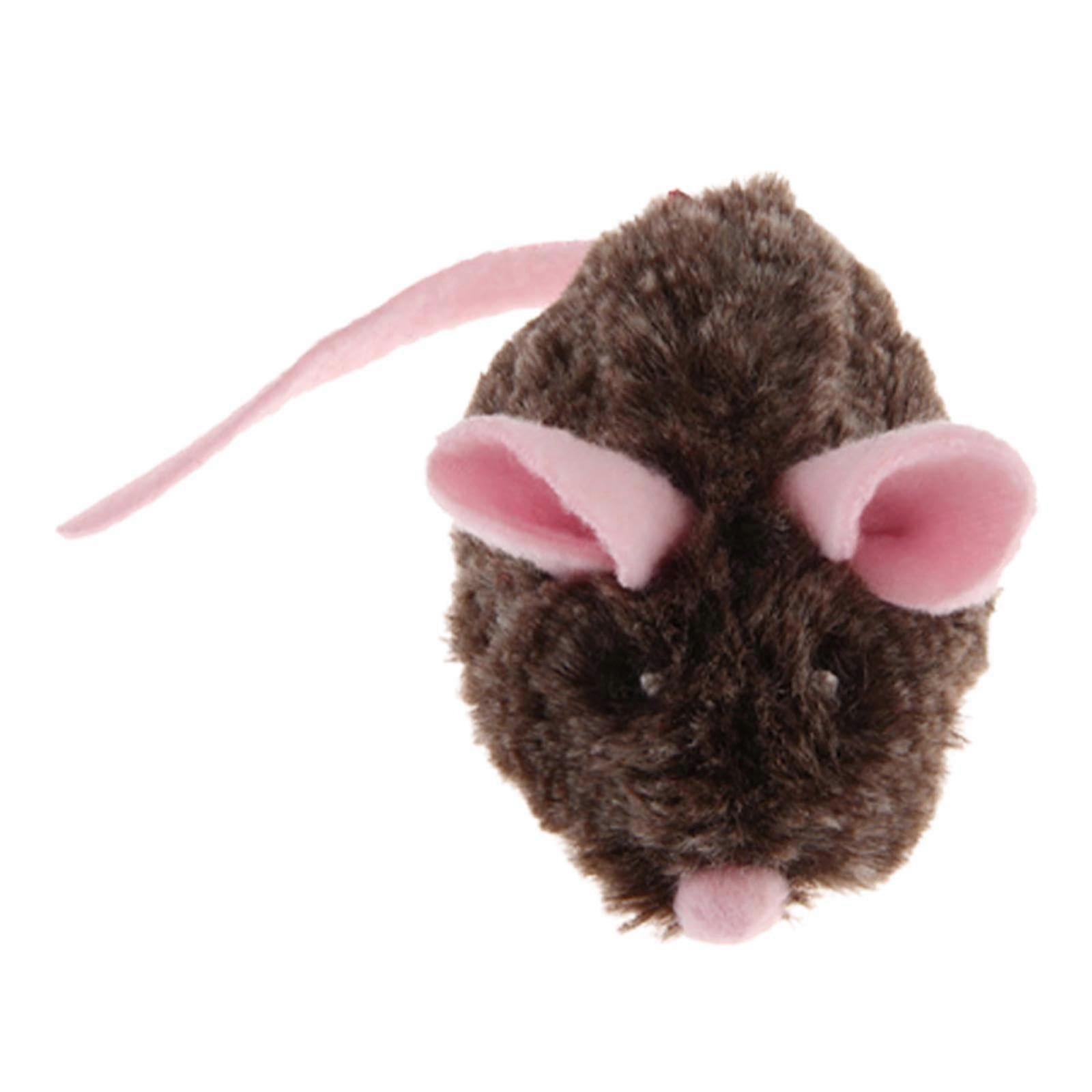 Interactive Cat Toy with Sound, Automatic Mouse Chaser for Indoor Kittens, Touch Activated, Gray