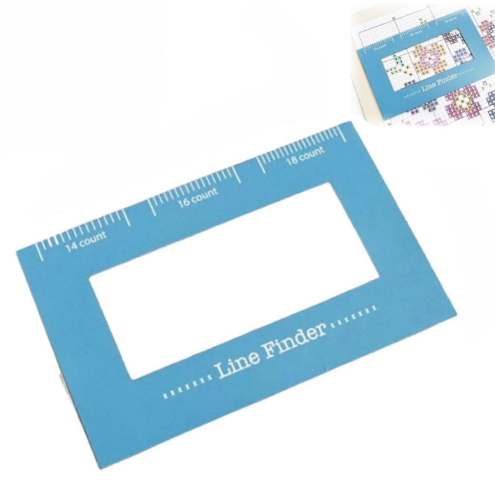 Cross Stitch Magnetic Line Finder with Scale for Precise Embroidery Positioning and Pattern Holding (1PCS)