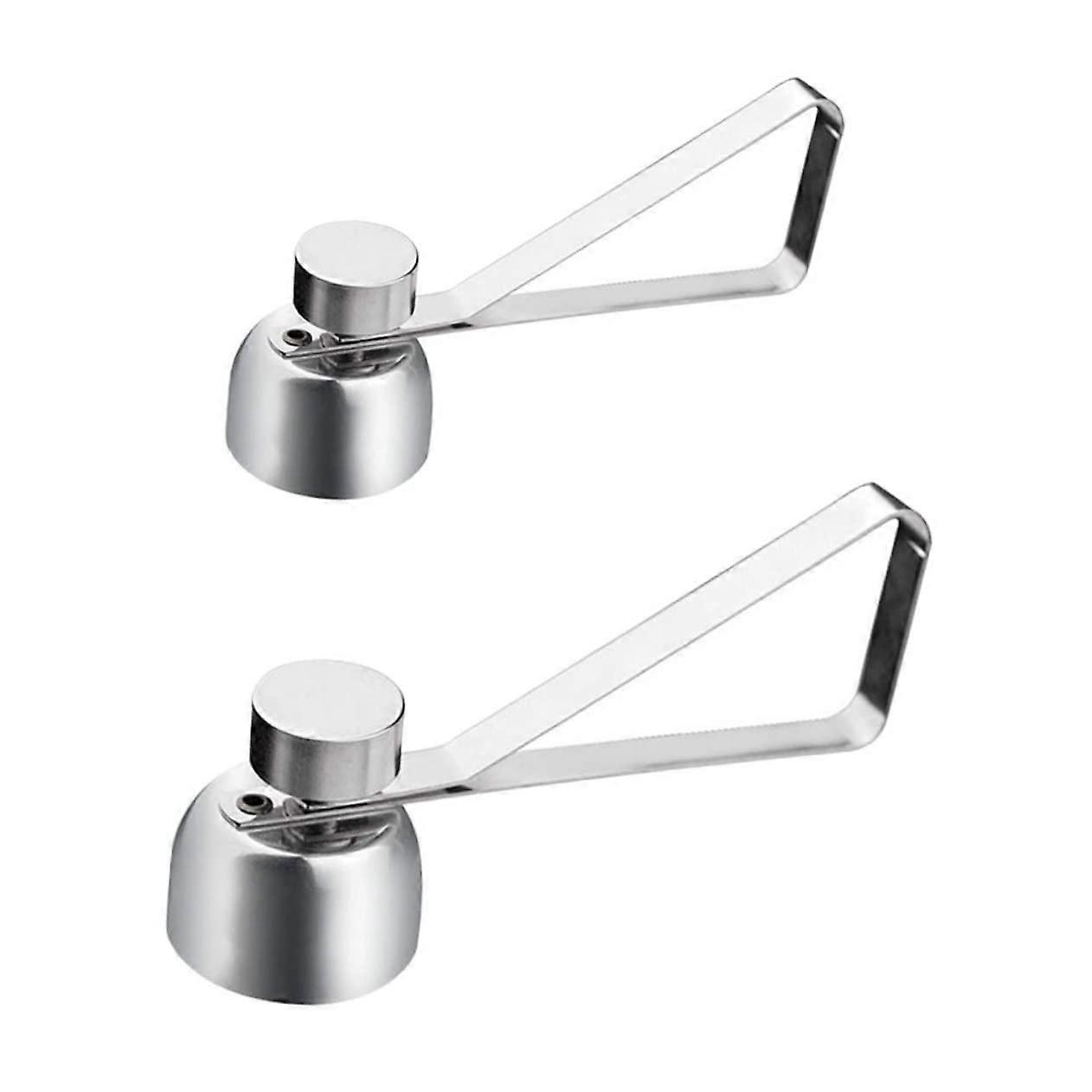 2pcs Stainless Steel Egg Shell Opener Egg Topper for Soft and Hard Boiled Eggs with Precise Cutting