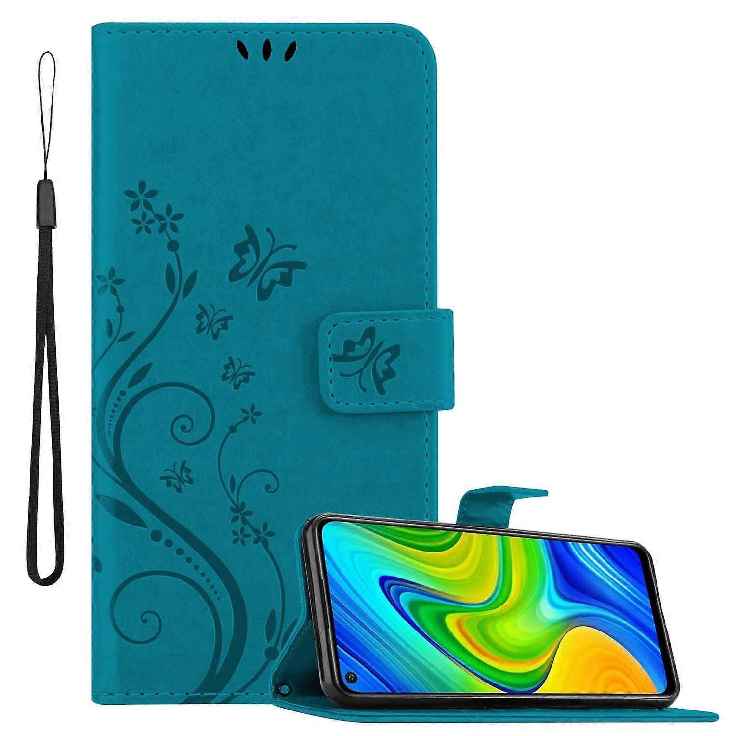 Xiaomi RedMi NOTE 9 Protective Case - with Floral Pattern and Card Slot