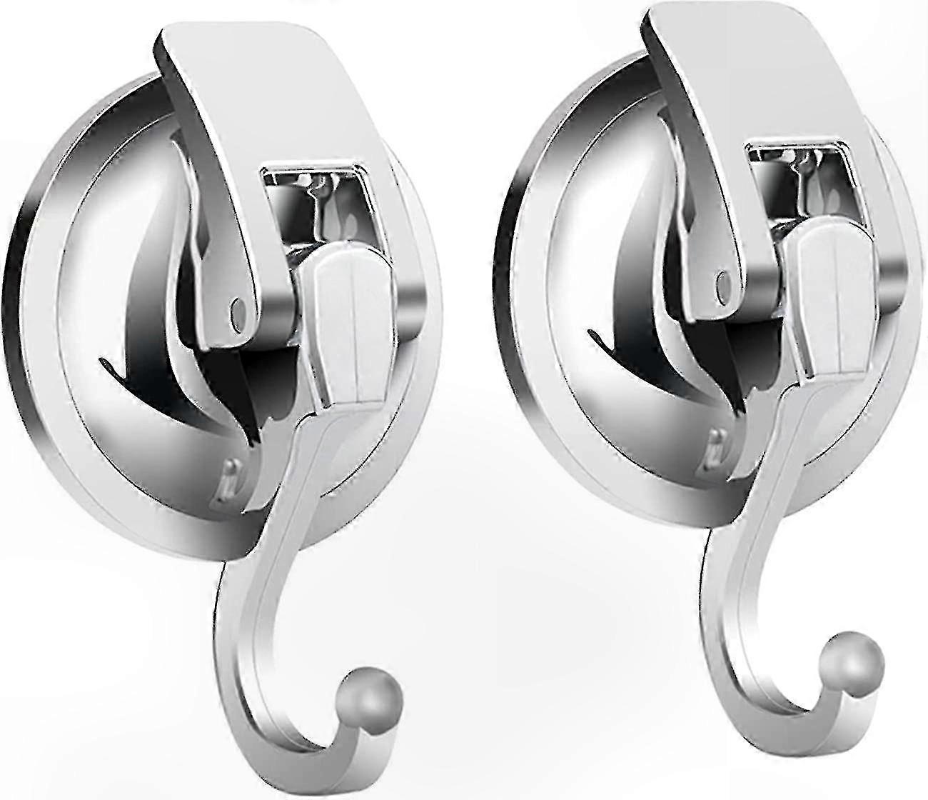 Vacuum Suction Hooks (2-Pack) for Kitchen and Bathroom Use