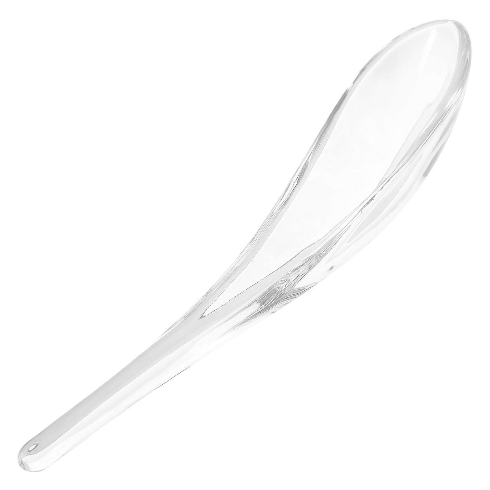 Clear Glass Spoon for Kitchen Use Stylish Transparent Dessert Spoon