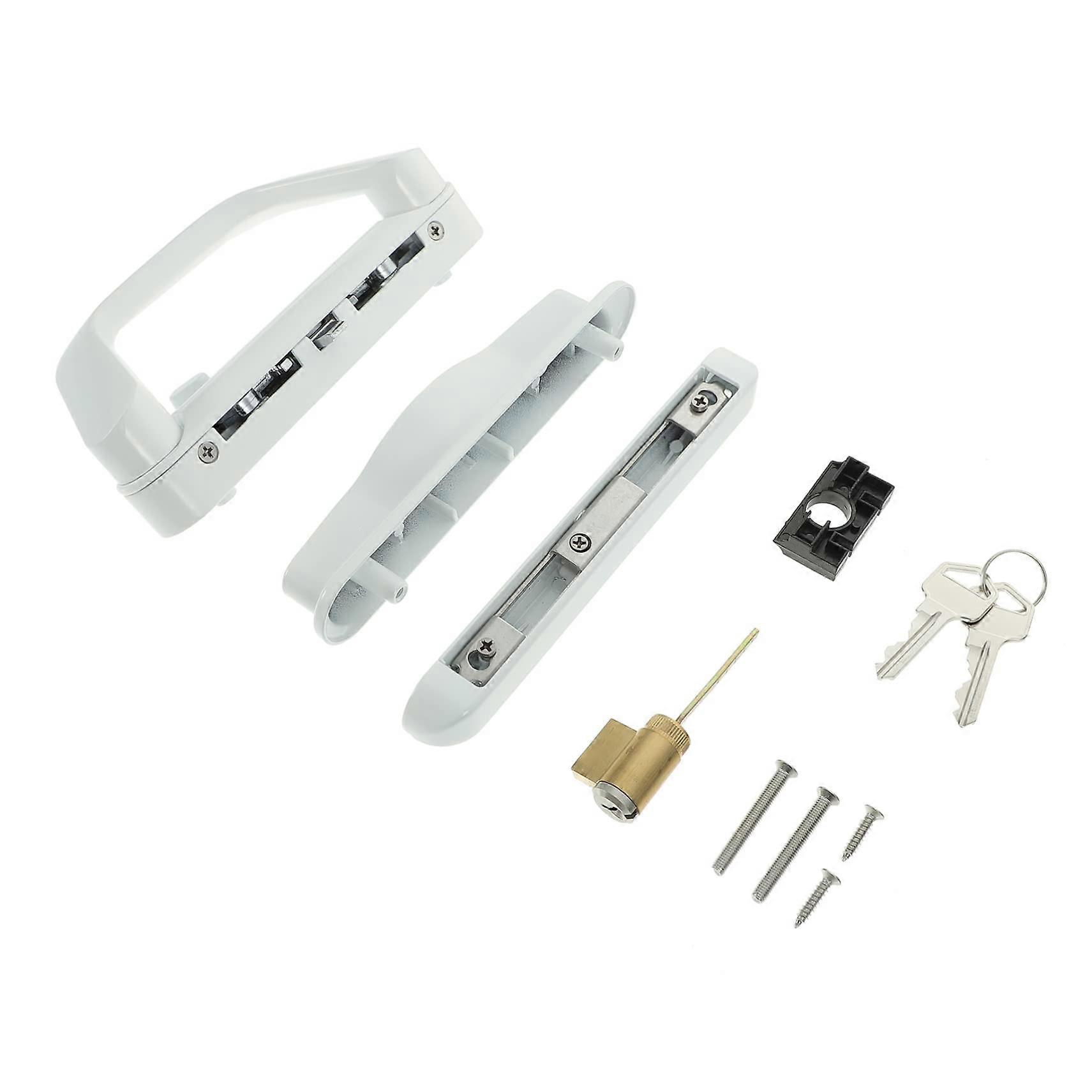 Sliding Glass Door Handle with Integrated Keypad Lock, RustResistant Patio Door Lock Replacement