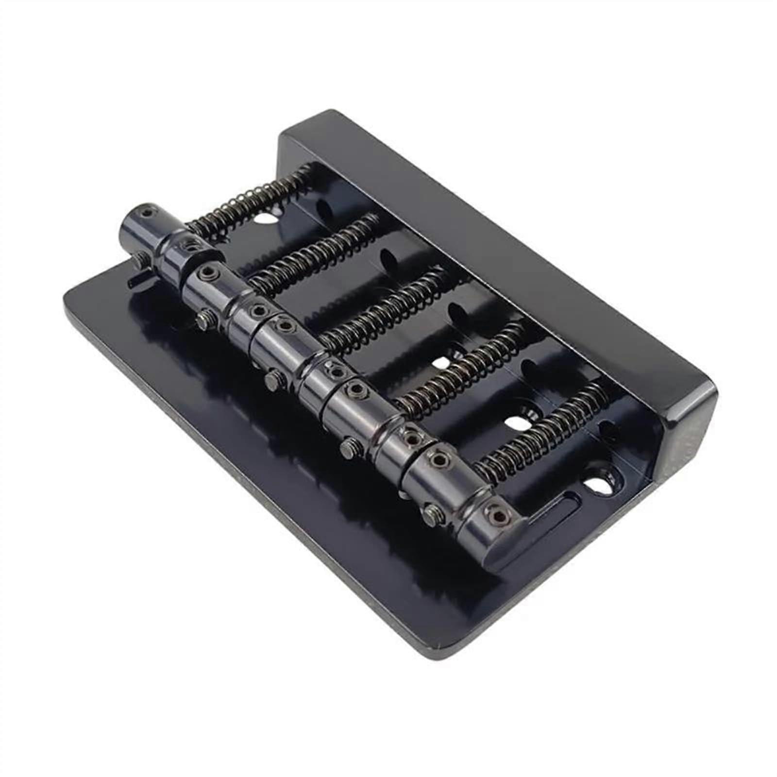5 String Bass Guitar Bridge Replacement Vintage Style Black Easy Intonation Quick Install